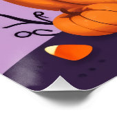 Halloween Pumpkin Poster - Niedlich & Spaß (Ecke)