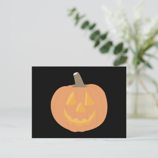 Halloween Pumpkin Postkarte (Stehend Vorderseite)
