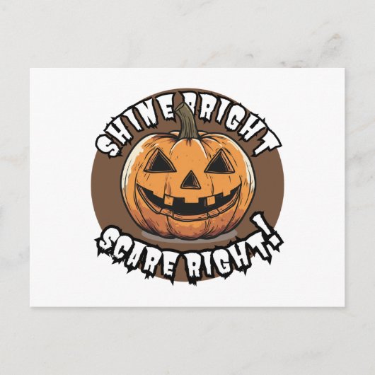 Halloween Pumpkin Postkarte (Vorderseite)