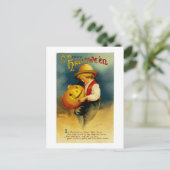 Halloween Pumpkin Postkarte (Stehend Vorderseite)