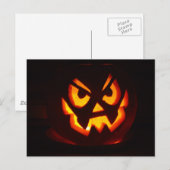 Halloween Pumpkin Postkarte (Vorne/Hinten)