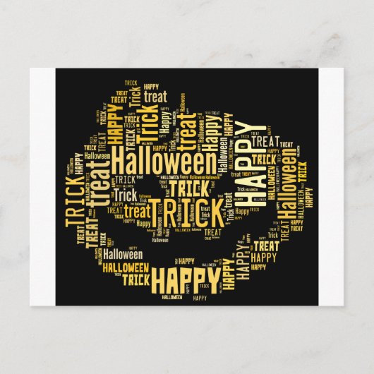 Halloween Pumpkin Postkarte (Vorderseite)