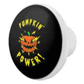 Halloween Pumpkin-Power Keramikknauf (Rechts)