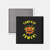 Halloween Pumpkin-Power Magnet (Vorderseite/Rückseite)