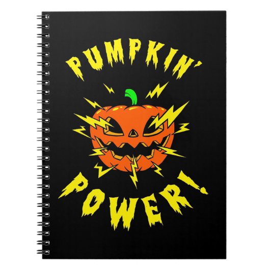 Halloween Pumpkin-Power Notizblock (Vorderseite)