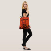 Halloween Pumpkin Print Tasche (Am Model)