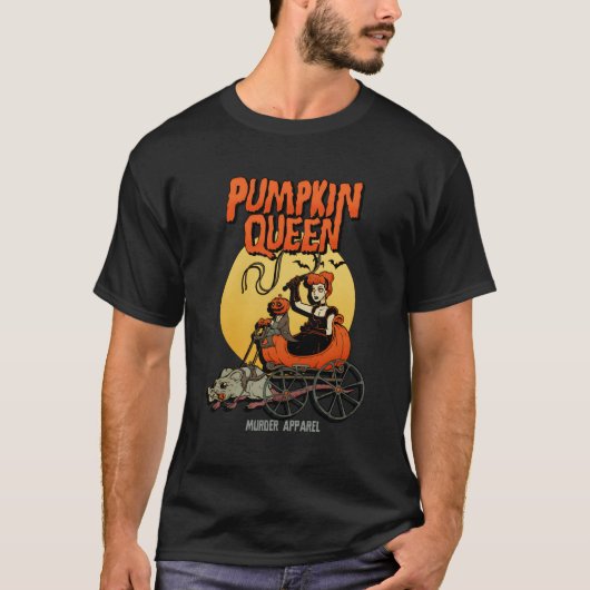 Halloween Pumpkin Queen Spooky Season T-Shirt (Vorderseite)