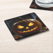 Halloween Pumpkin, Rechteckiger Pappuntersetzer (angewinkelt)