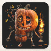 Halloween Pumpkin Rechteckiger Pappuntersetzer (Vorderseite)