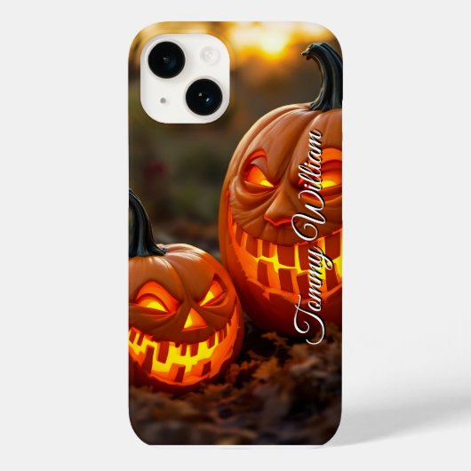 Halloween Pumpkin Retro-Style Case-Mate iPhone Hülle (Rückseite)
