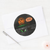 Halloween Pumpkin Ring Pop Runder Aufkleber (Umschlag)