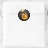 Halloween Pumpkin Runder Aufkleber (Tasche)