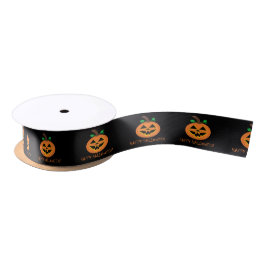 Halloween Pumpkin Satinband