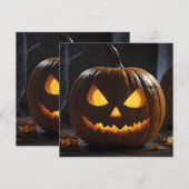 Halloween Pumpkin, Save The Date (Vorne/Hinten)