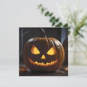Halloween Pumpkin, Save The Date (Stehend Vorderseite)