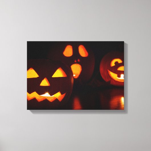 Halloween Pumpkin Scare Leinwanddruck (Vorderseite)
