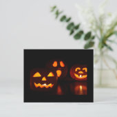 Halloween Pumpkin Scare Postkarte (Stehend Vorderseite)