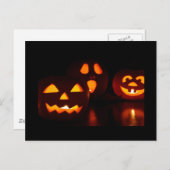 Halloween Pumpkin Scare Postkarte (Vorne/Hinten)