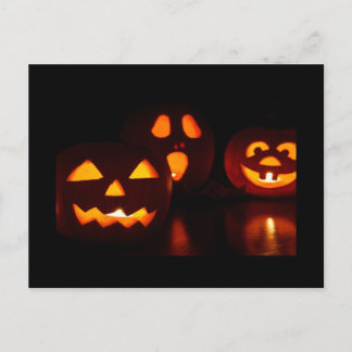 Halloween Pumpkin Scare Postkarte