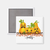 Halloween Pumpkin Schnitzerei Party Fall Funny Magnet (Vorderseite/Rückseite)