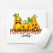 Halloween Pumpkin Schnitzerei Party Fall Funny Mousepad (Mit Mouse)