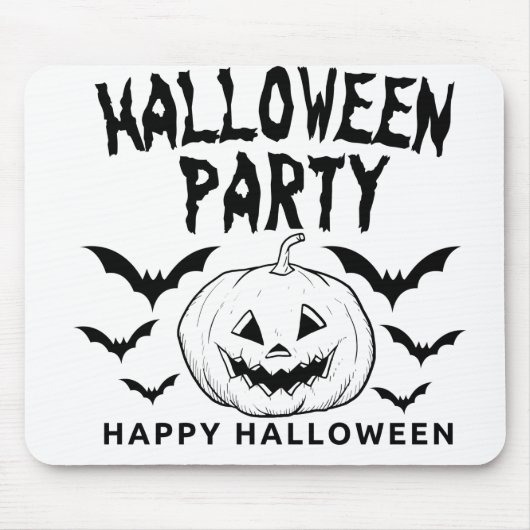 Halloween Pumpkin Schnitzerei Party Fall Funny Mousepad (Vorne)