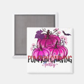 Halloween Pumpkin Schnitzerei Party Magnet (Vorderseite/Rückseite)