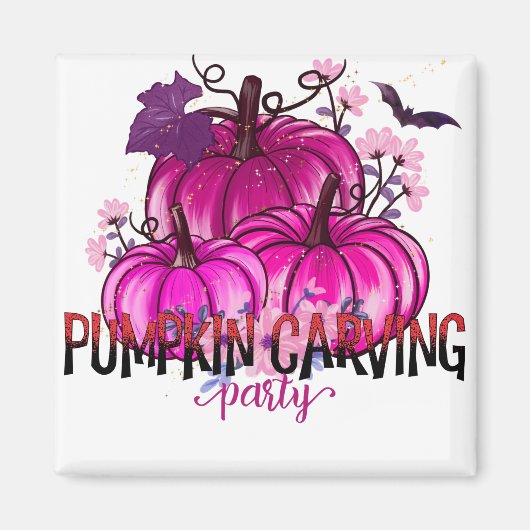 Halloween Pumpkin Schnitzerei Party Magnet (Vorne)