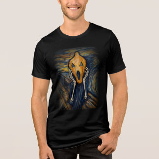 Halloween Pumpkin Scream Tri-Blend Shirt