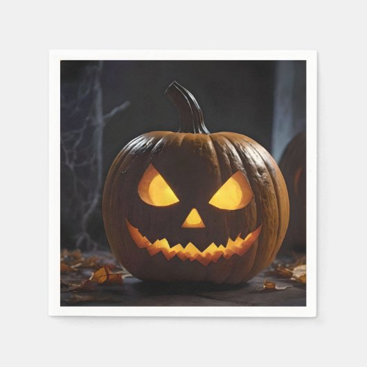 Halloween Pumpkin, Serviette (Vorderseite)