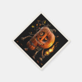 Halloween Pumpkin Serviette (Ecke)