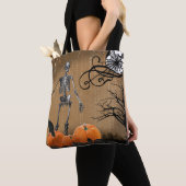 Halloween Pumpkin Skeleton Tasche (Von Nahem)