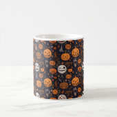 Halloween Pumpkin & Skull Pattern - Hallow Kaffeetasse (Mittel)