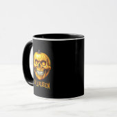 HALLOWEEN PUMPKIN SKULL TASSE (Vorderseite Links)