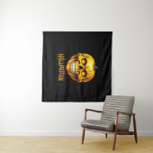 HALLOWEEN PUMPKIN SKULL WANDTEPPICH (Beispiel (Horizontal))