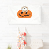 Halloween Pumpkin Sloth Classic T - Shirt Banner (Insitu)
