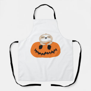 Halloween Pumpkin Sloth Classic T - Shirt Schürze
