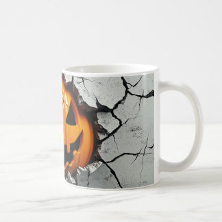 Halloween Pumpkin Smash Tasse - Spooky Cracked Wal