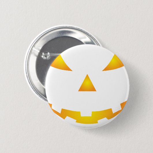 Halloween Pumpkin Smile Button (Vorne & Hinten)