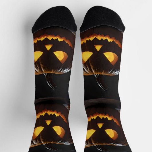 Halloween Pumpkin, Socken (Oben)