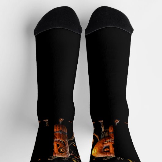 Halloween Pumpkin Socken (Oben)