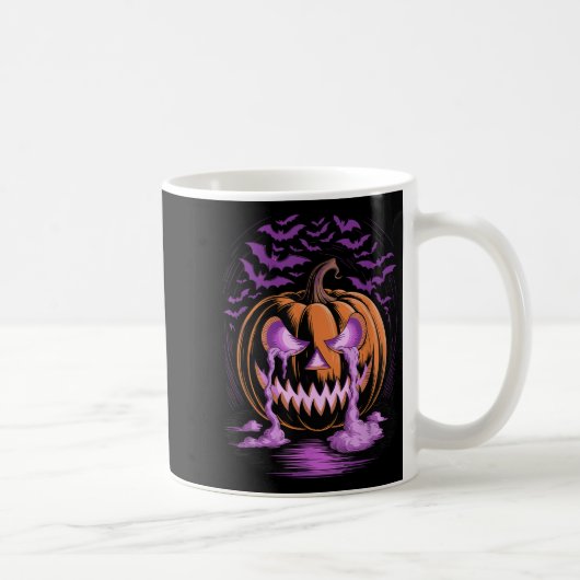 Halloween Pumpkin Soky Season Bats Kaffeetasse (Rechts)