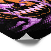Halloween Pumpkin Soky Season Bats Poster (Ecke)