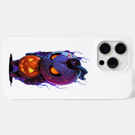 Halloween Pumpkin Soldier | Pumpkin Cyborg Warrior Case-Mate iPhone Hülle (Rückseite (Horizontal))