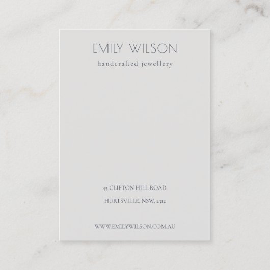 Halloween Pumpkin Spider Logo Necklace Juwelen Visitenkarte (Rückseite)