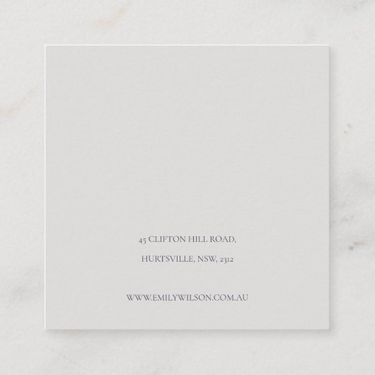 Halloween Pumpkin Spider Webhaar Clip Display Quadratische Visitenkarte (Rückseite)