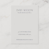 Halloween Pumpkin Spieglein Logo 2 Earring Display Visitenkarte (Rückseite)