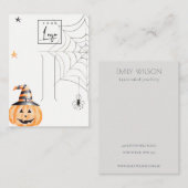 Halloween Pumpkin Spieglein Logo-Clip-Display Visitenkarte (Vorne/Hinten)