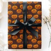 Halloween Pumpkin Spooky Jack O'Lanterns Pattern Geschenkpapier