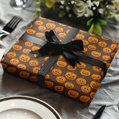 Halloween Pumpkin Spooky Jack O'Lanterns Pattern Geschenkpapier